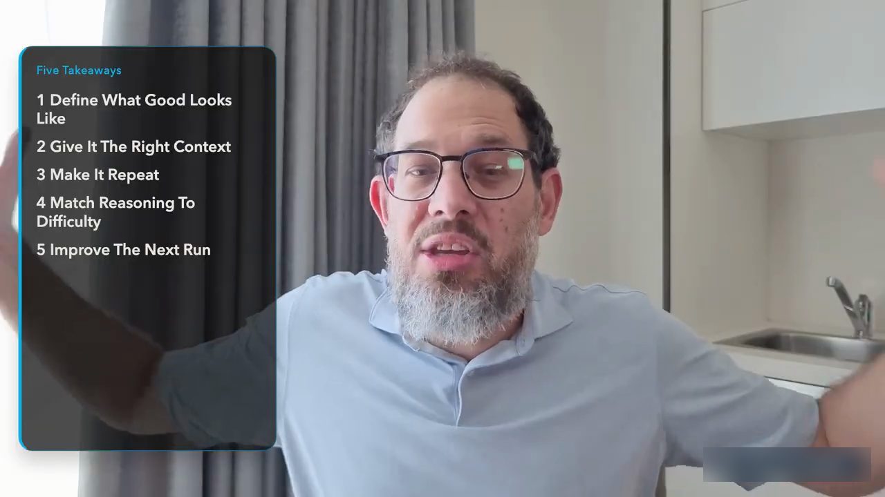 Thẻ Five Takeaways liệt kê năm takeaway của video
