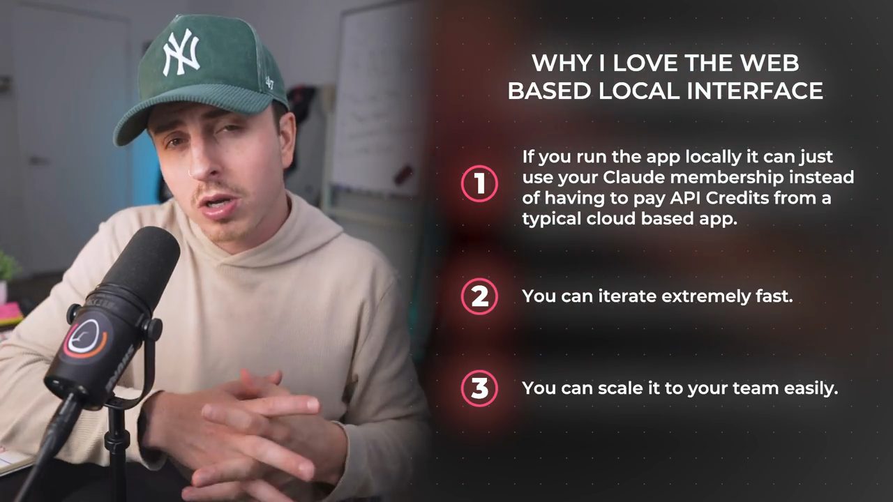 Slide Why I love the web based local interface với ba lý do đánh số