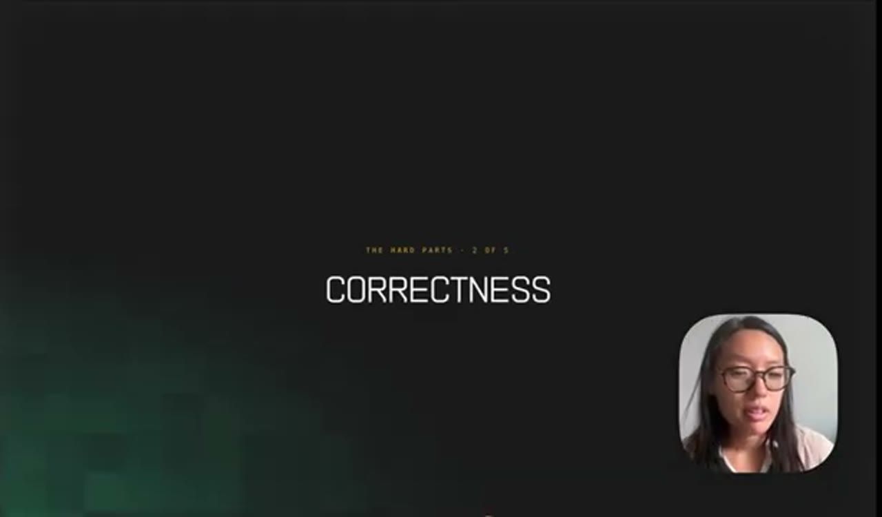 Slide: Correctness, the hard parts 2 of 5