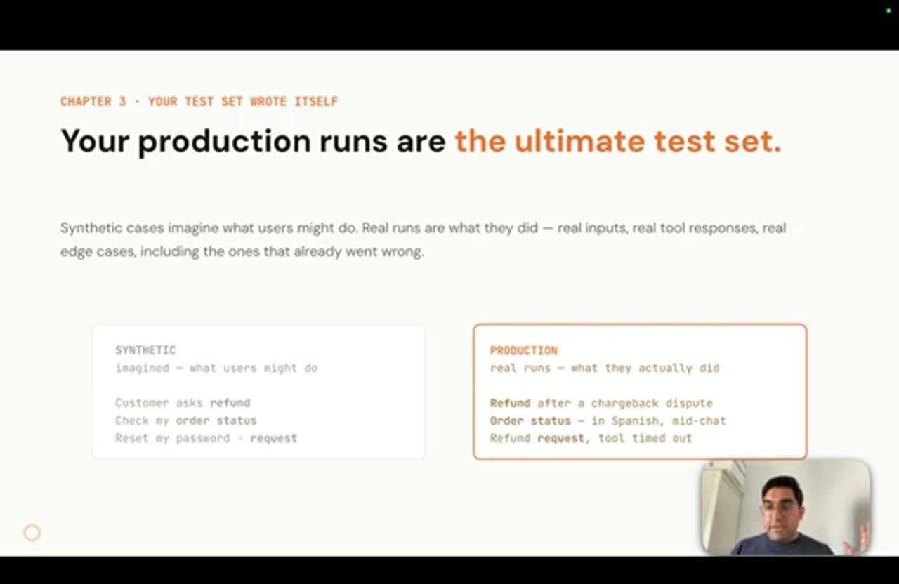 Slide Chapter 3: Your production runs are the ultimate test set