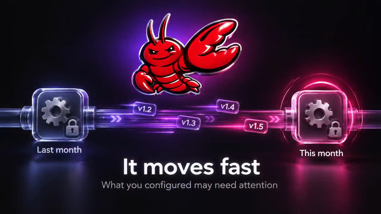 Slide It moves fast với con tôm hùm OpenClaw và các phiên bản v1.2 tới v1.5
