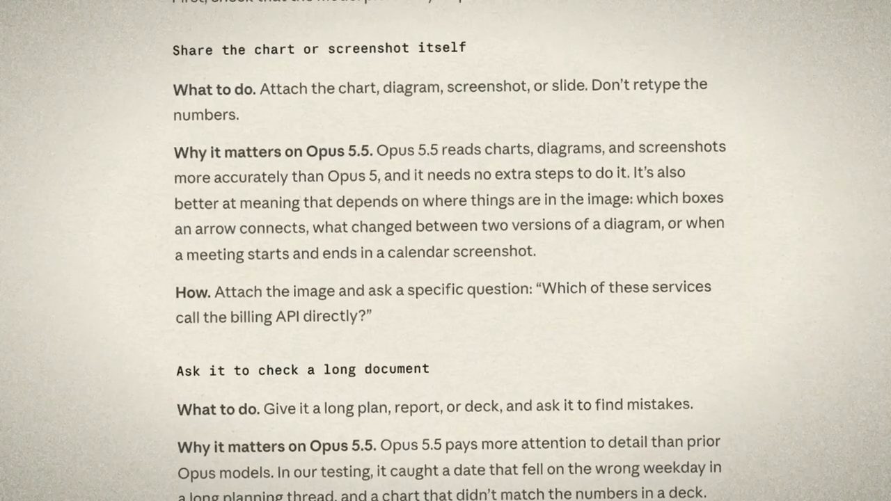 Mục Share the chart or screenshot itself và Ask it to check a long document trong bài hướng dẫn