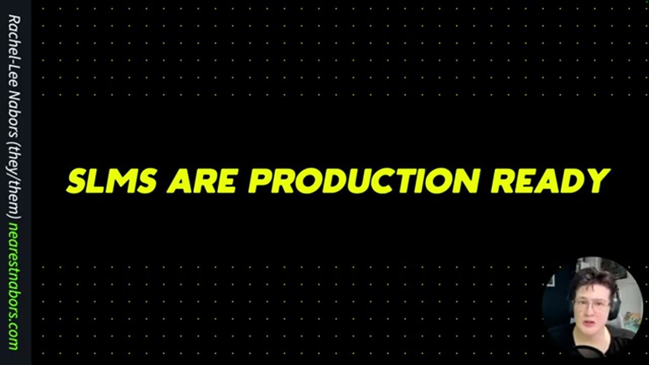 Slide: SLMs are production ready