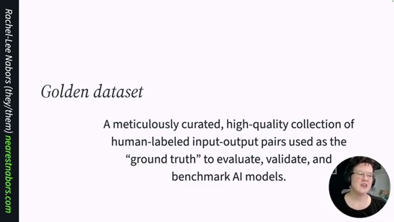 Slide định nghĩa Golden dataset