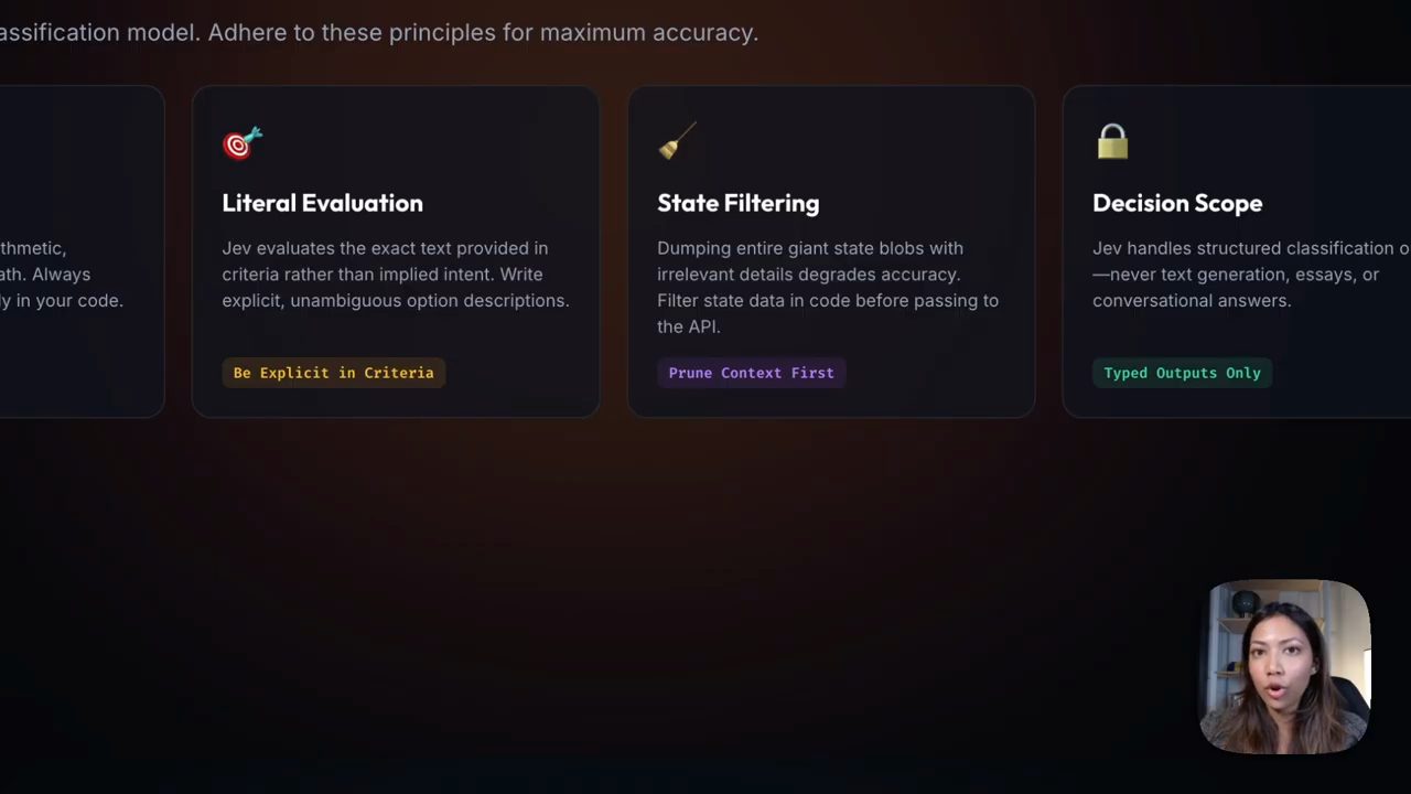 Cận cảnh ba thẻ Literal Evaluation, State Filtering và Decision Scope