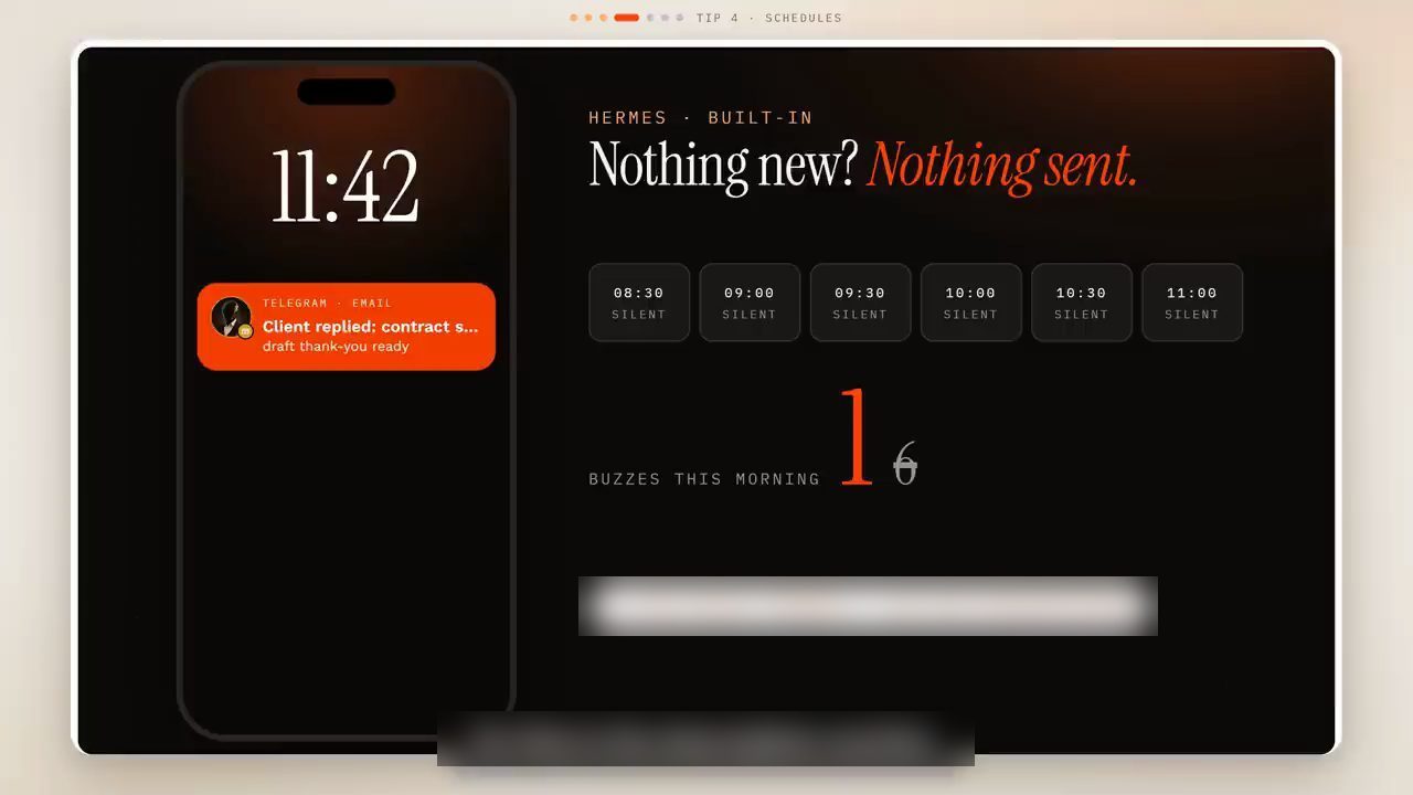 Nothing new? Nothing sent: các lượt kiểm tra 08:30 tới 11:00 đều Silent, chỉ một thông báo trên điện thoại