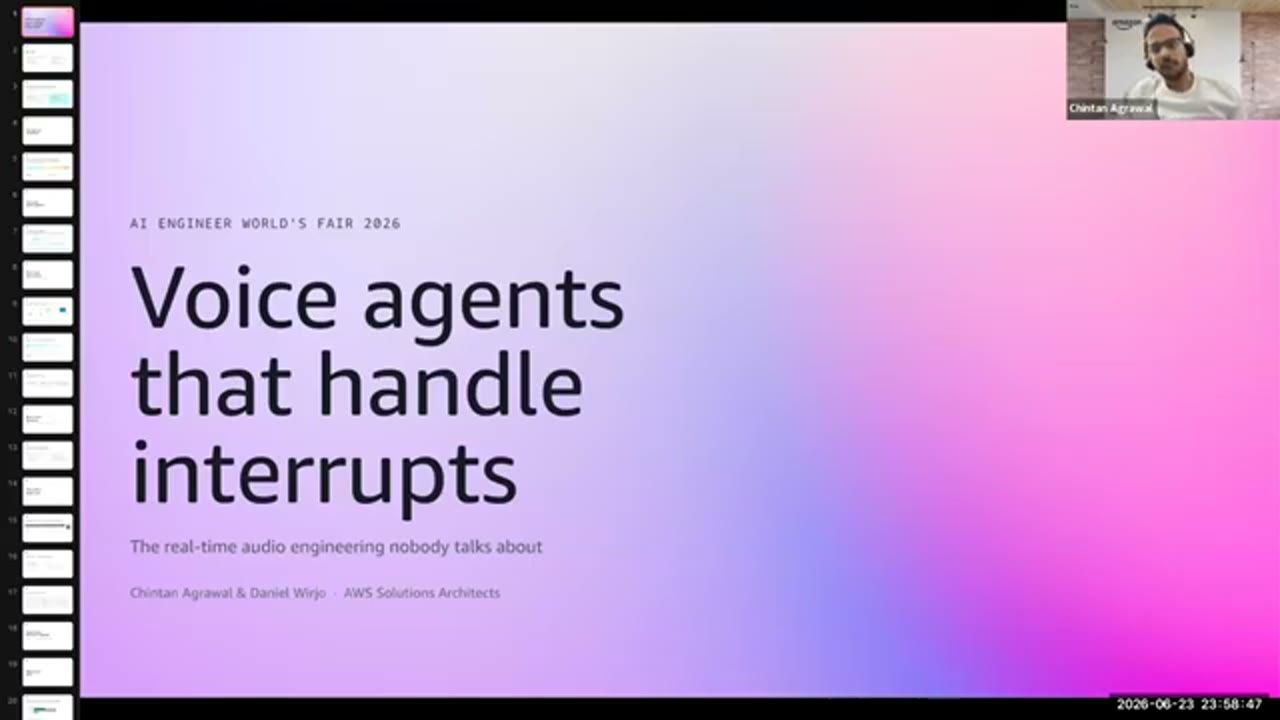 Slide tiêu đề Voice agents that handle interrupts