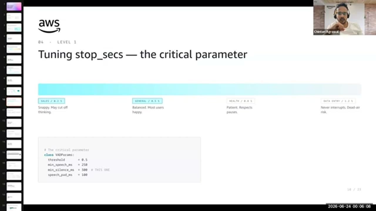 Slide Tuning stop_secs, the critical parameter