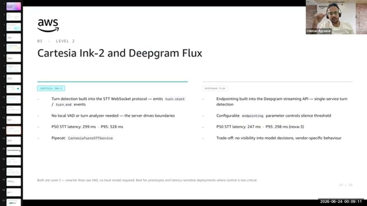 Slide Cartesia Ink-2 and Deepgram Flux