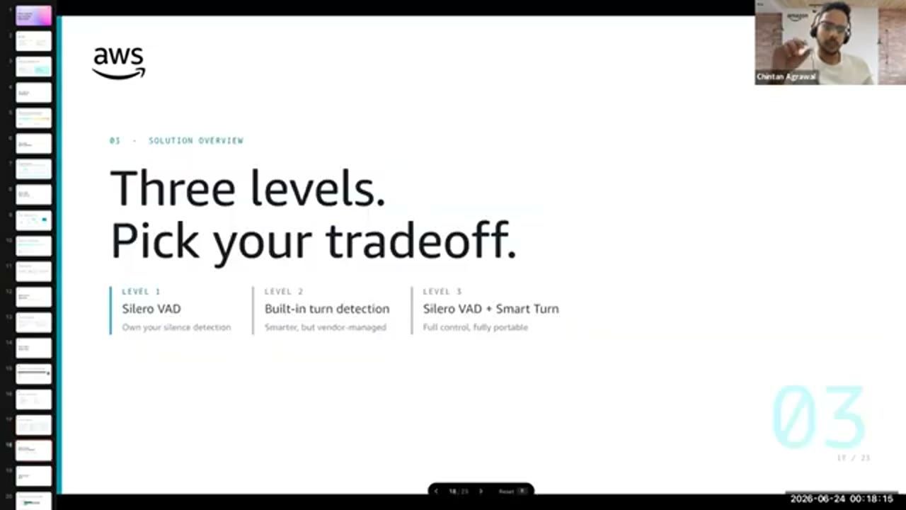 Slide Three levels. Pick your tradeoff