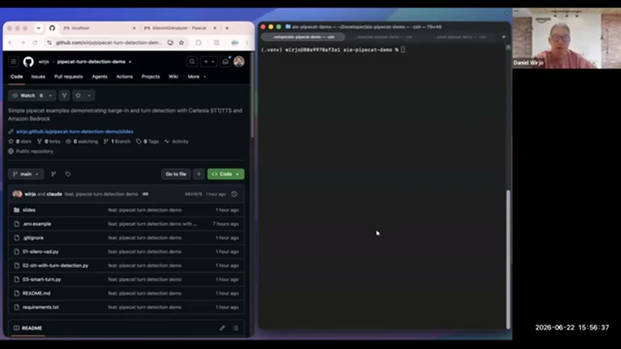 Trang GitHub của repo pipecat-turn-detection-demo