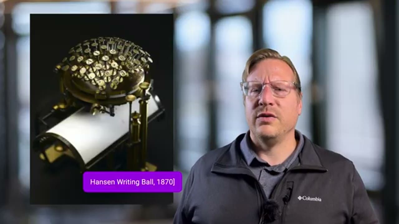 Hansen Writing Ball, một máy đánh chữ hình bán cầu bằng đồng