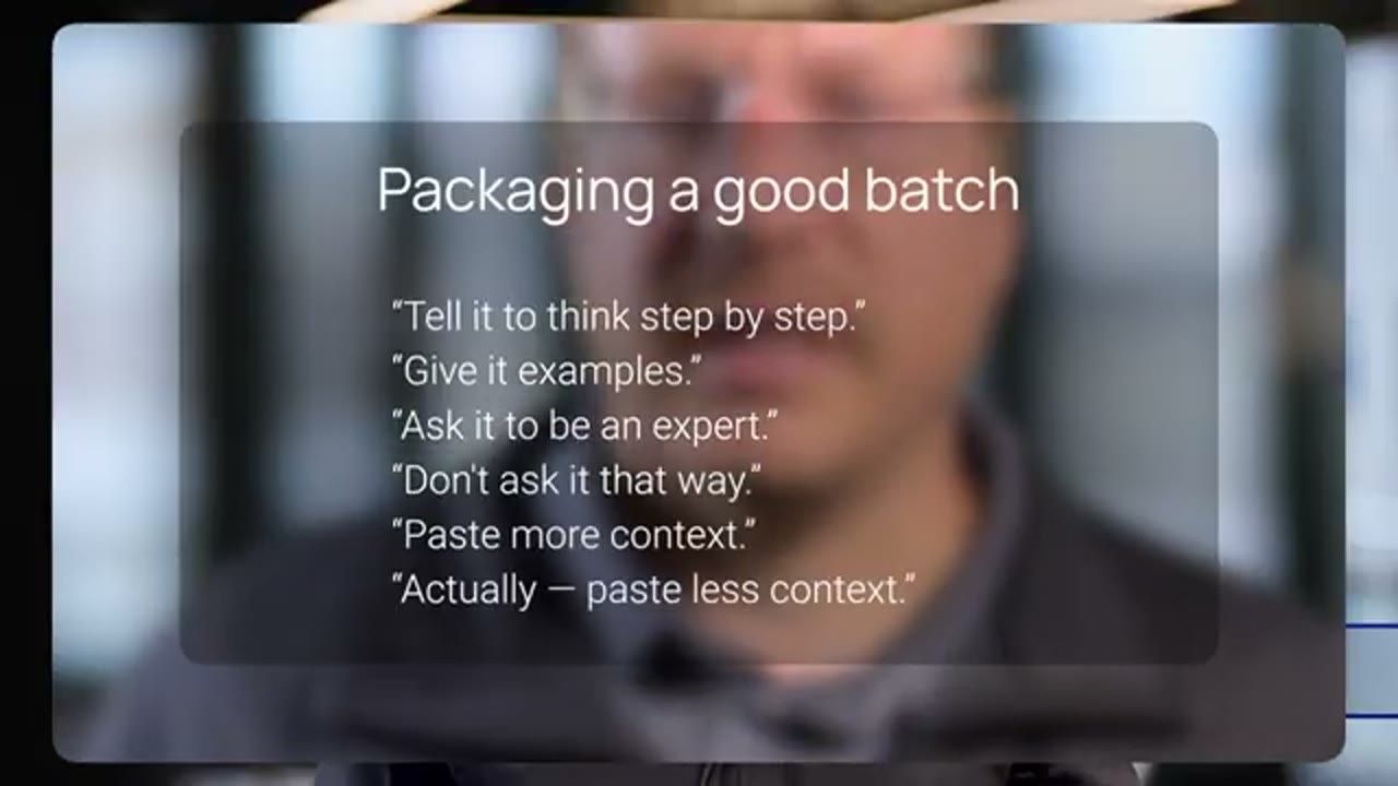 Slide Packaging a good batch liệt kê các mẹo prompt