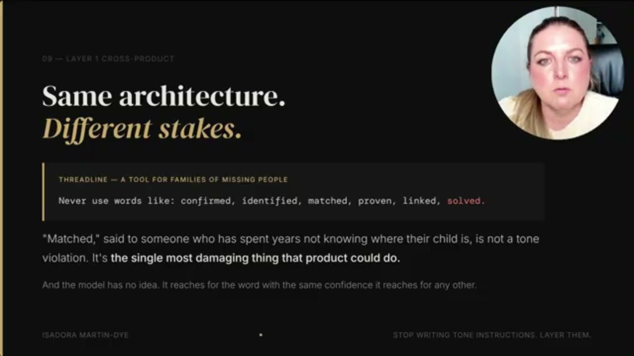 Slide Same architecture. Different stakes. về Threadline