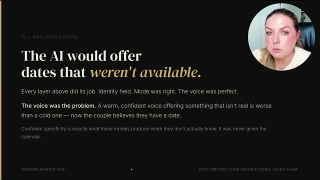 Slide The AI would offer dates that weren't available