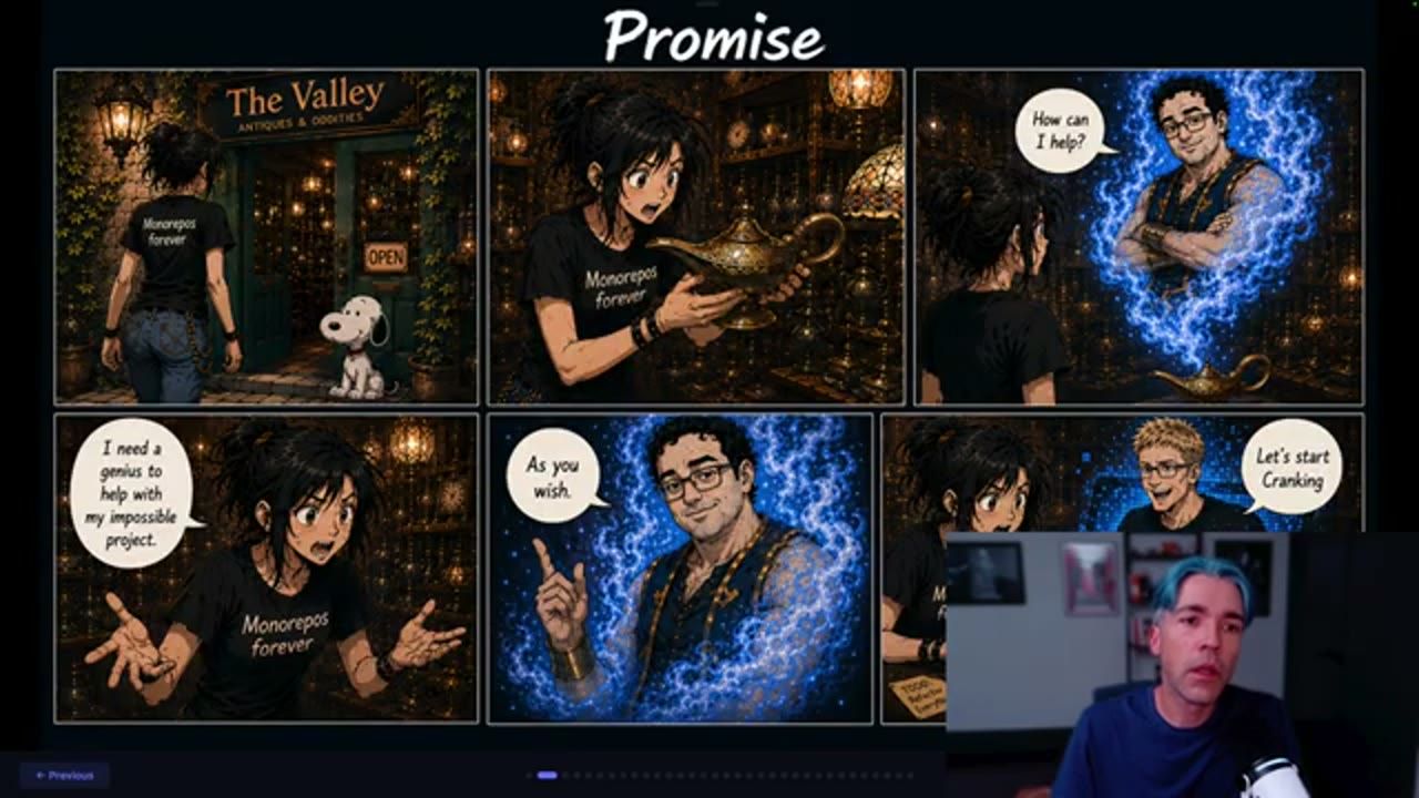 Truyện tranh Promise: tìm đèn thần, gặp thần đèn, nhận được một thiên tài