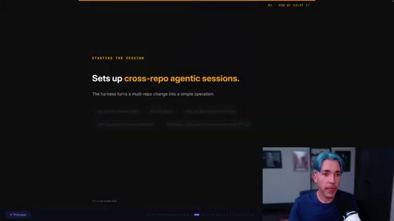 Slide Sets up cross-repo agentic sessions