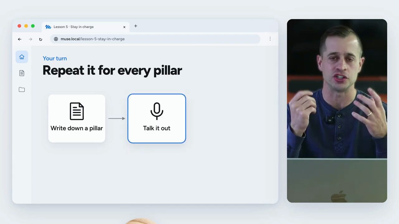 Slide Your turn Repeat it for every pillar với hai thẻ Write down a pillar và Talk it out