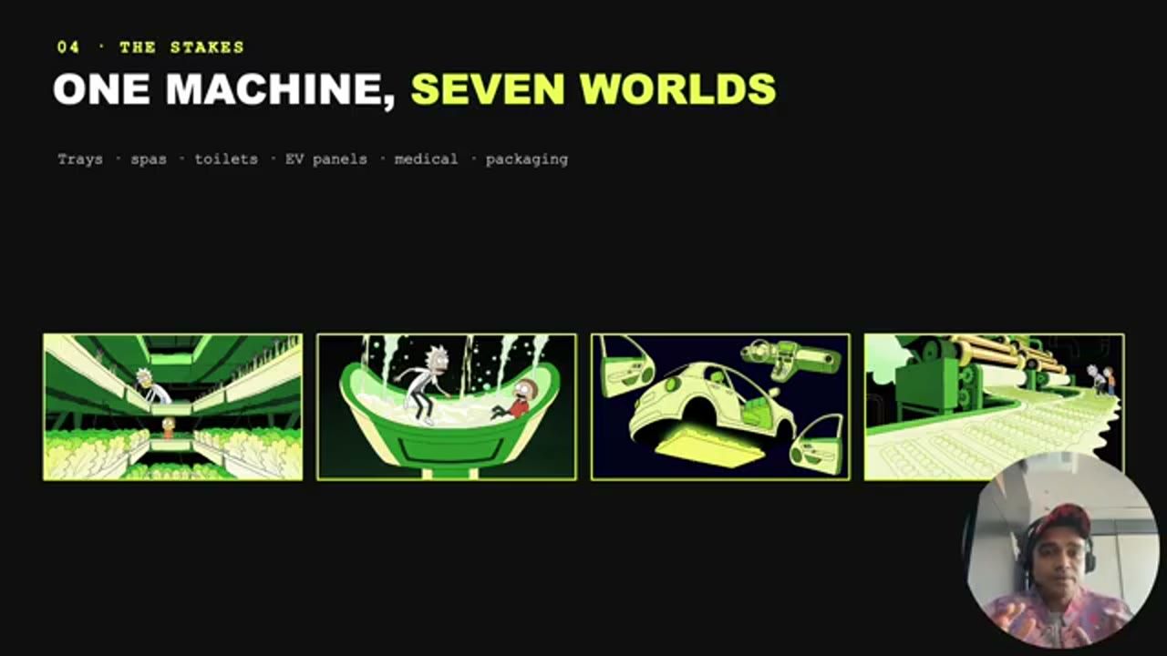 Slide One machine, seven worlds với bốn hình ứng dụng