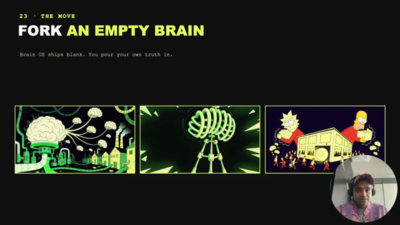 Slide Fork an empty brain với ba hình minh hoạ