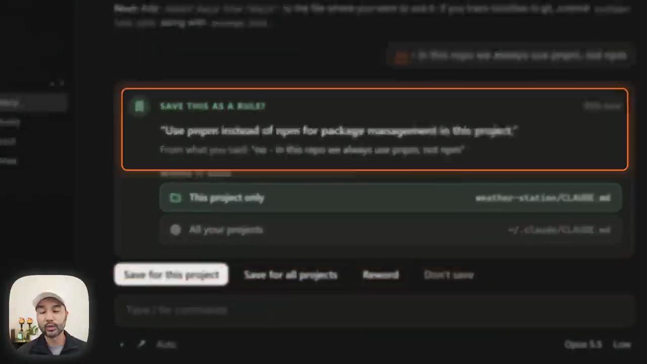 Thẻ Save this as a rule? của mod Reflect