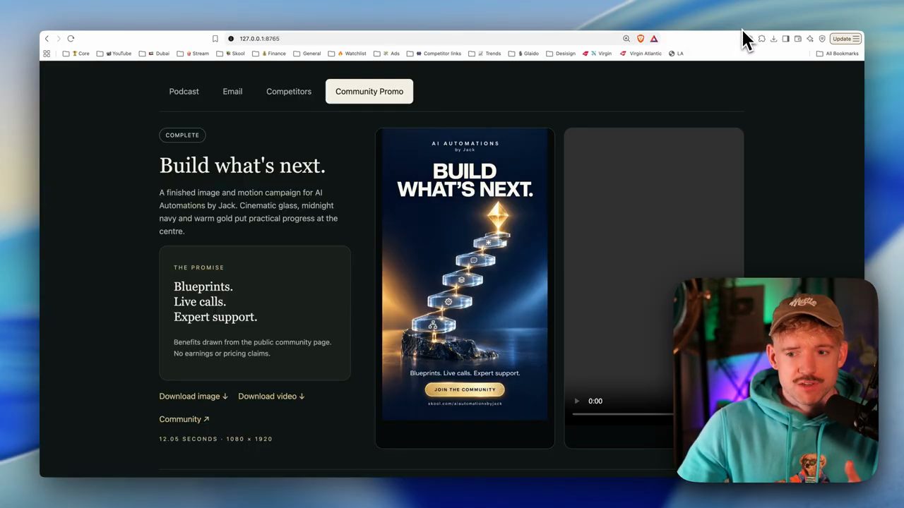 Kết quả của Dots: campaign Build what's next cho AI Automations by Jack, ảnh 1080x1920 và video 12 giây