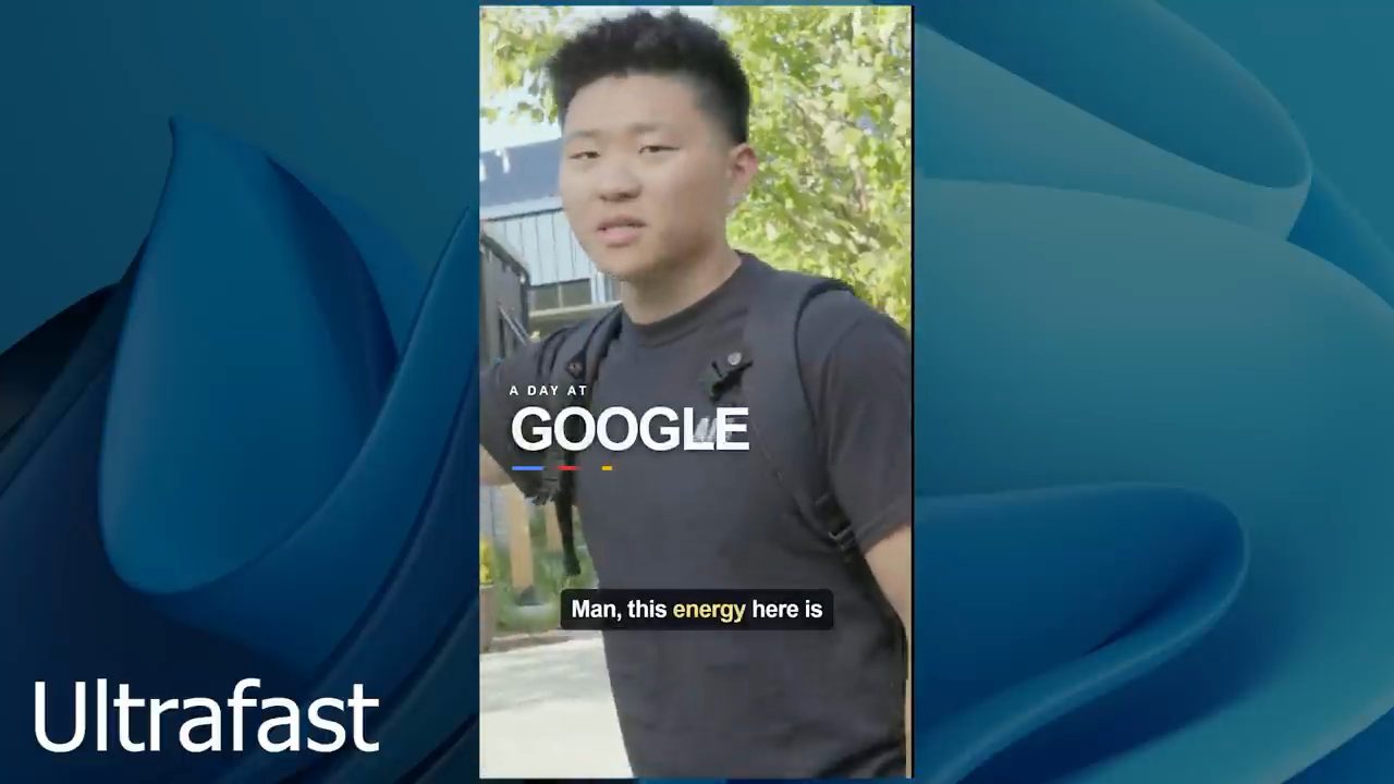 Khung hình mở đầu bản Ultrafast: A day at Google