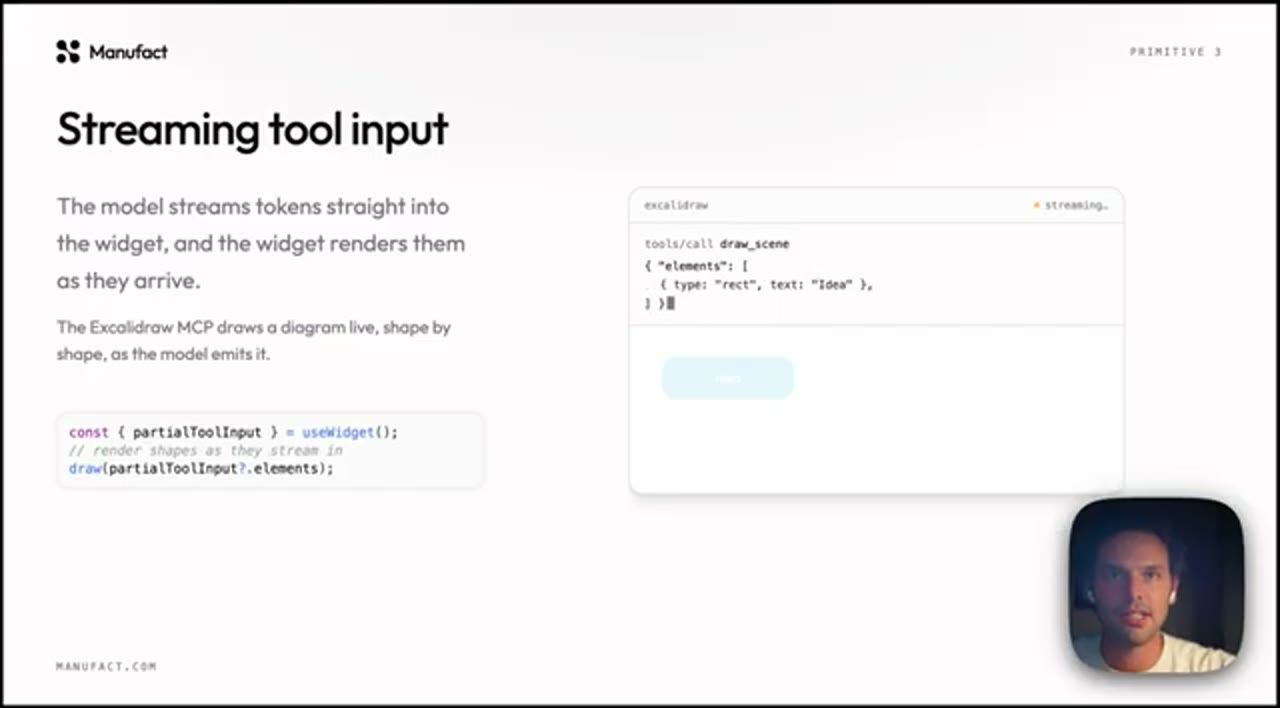 Cùng slide ở trạng thái đang streaming, mới có element Idea