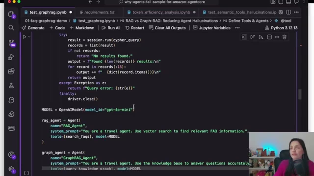 Code tool query knowledge graph chạy session.run(cypher_query) và định nghĩa rag_agent, graph_agent