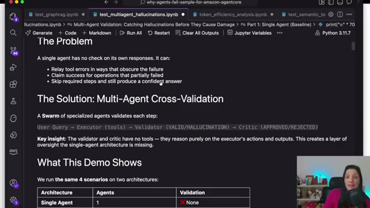 Notebook Multi-Agent Validation: The Problem, The Solution Multi-Agent Cross-Validation, What This Demo Shows