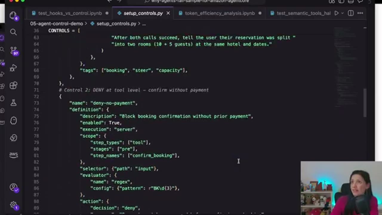 setup_controls.py: control steer báo người dùng phòng được chia 10 + 5 khách, và Control 2 deny-no-payment ở tầng tool