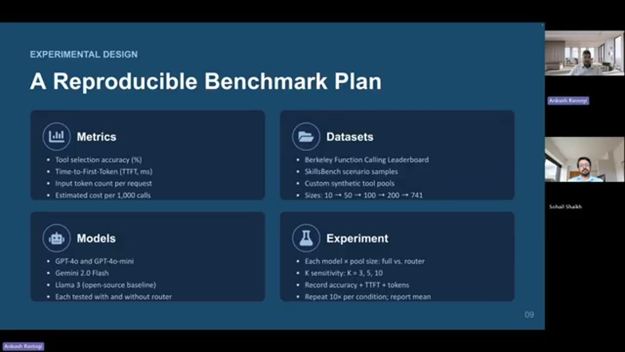 Slide A Reproducible Benchmark Plan với Metrics, Datasets, Models, Experiment