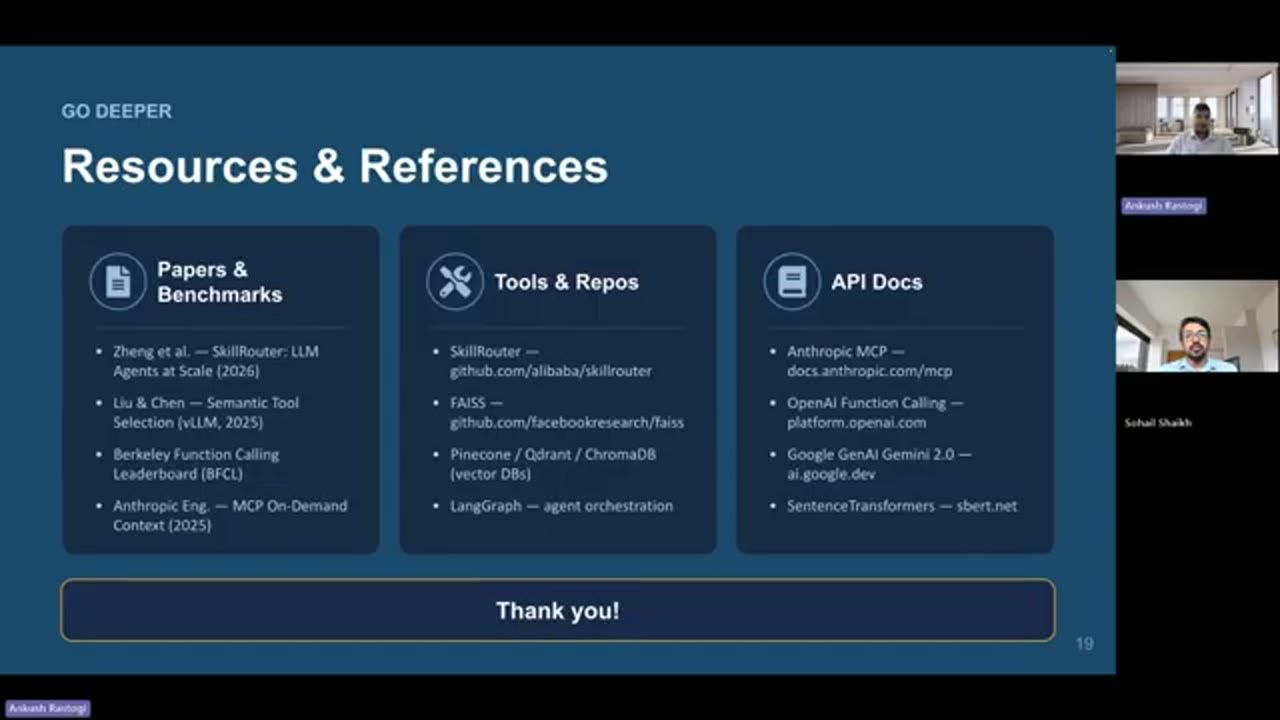 Slide Resources and References với ba cột Papers, Tools và API Docs