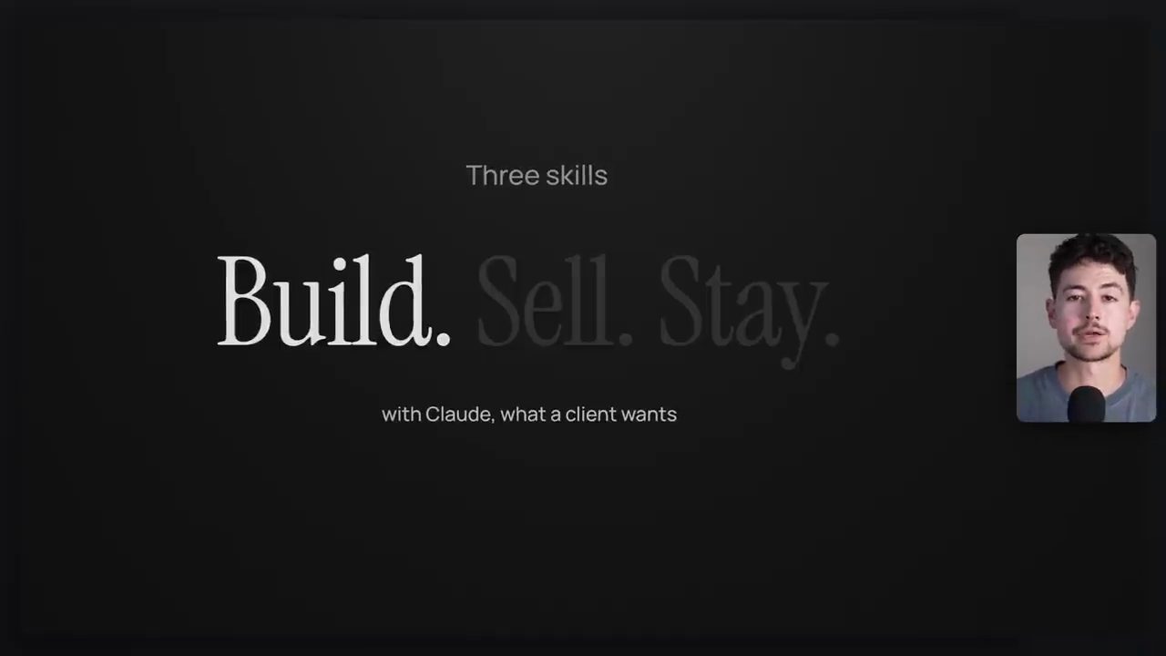 Màn hình Three skills: Build. Sell. Stay.