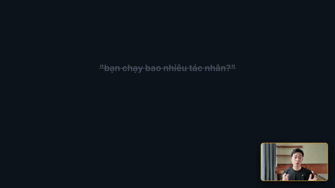 Câu hỏi bạn chạy bao nhiêu agent bị gạch ngang