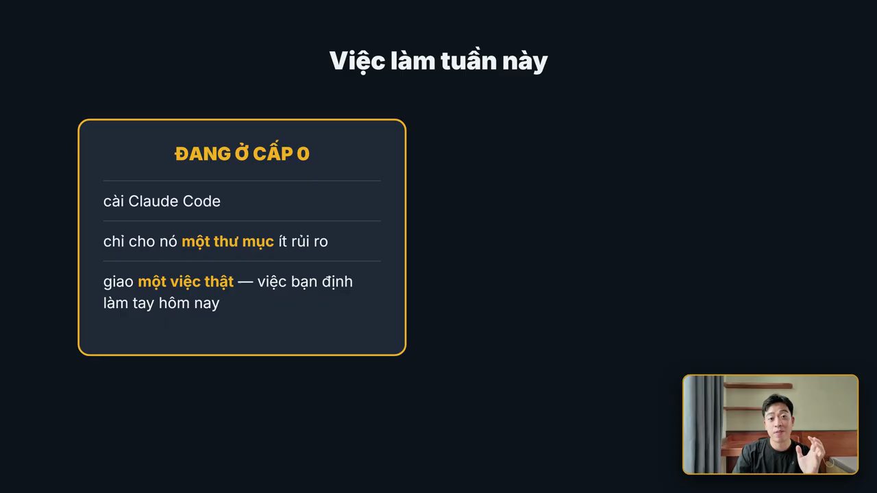 Thẻ Việc làm tuần này cho người đang ở cấp 0