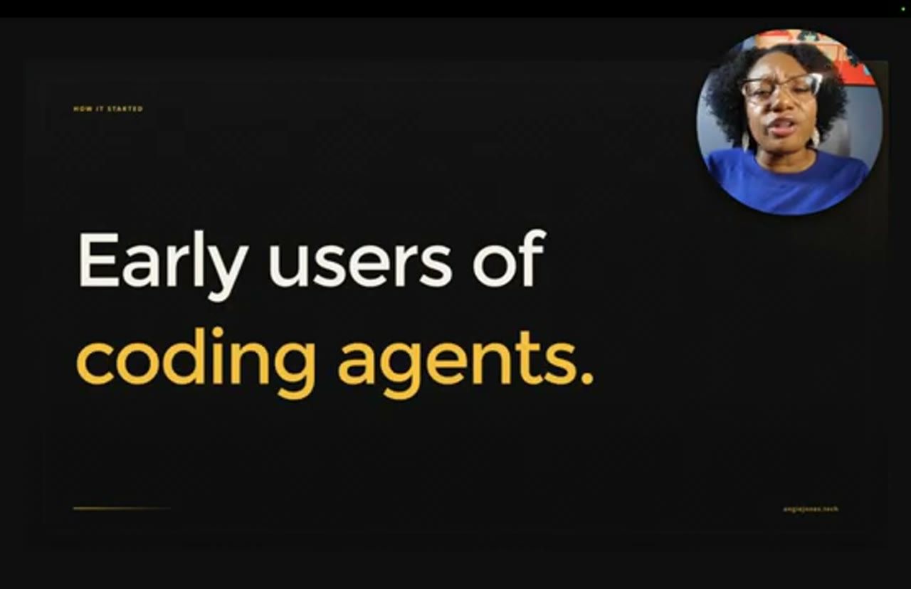 Slide Early users of coding agents