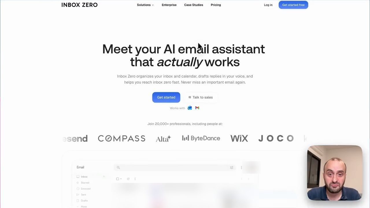 Trang chủ Inbox Zero: Meet your AI email assistant that actually works