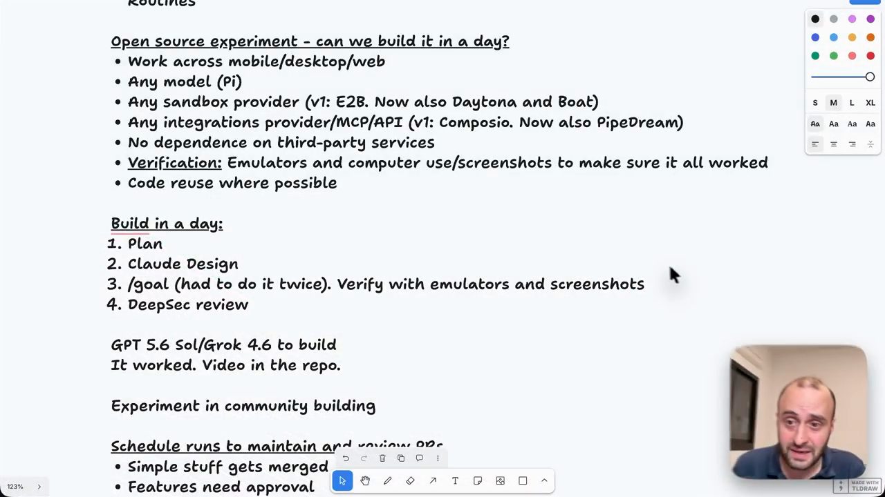 Ghi chú Open source experiment với dòng Verification được gạch chân