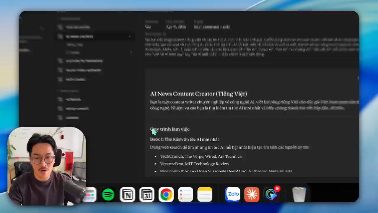 Skill AI News Content Creator (Tiếng Việt) với quy trình làm việc